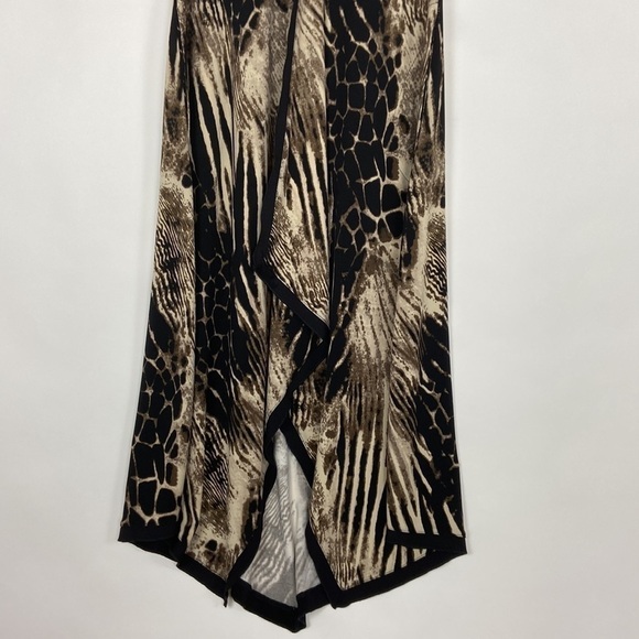 Soft Surroundings Extravaganza Animal Print Uneven Hem Handkerchief Dress Beach - Picture 9 of 16